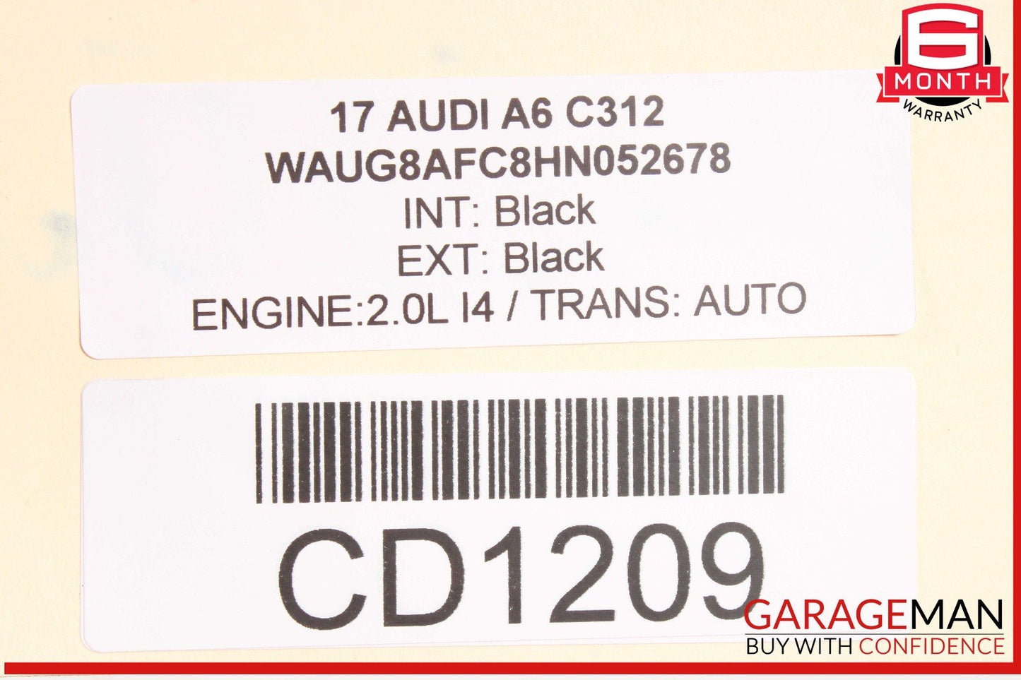 12-18 Audi A6 Front Suspension Support Subframe Crossmember OEM