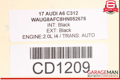 12-18 Audi A6 Front Suspension Support Subframe Crossmember OEM