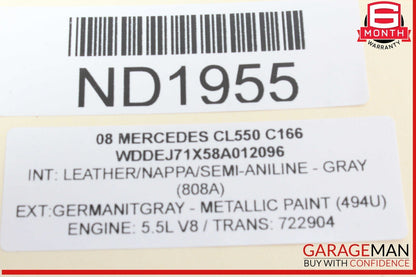07-09 Mercedes W216 CL550 CL63 AMG Front Right Side Door Rear View Mirror OEM