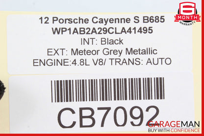 11-18 Porsche Cayenne 958 Front Right Passenger Side Exterior Door Handle OEM