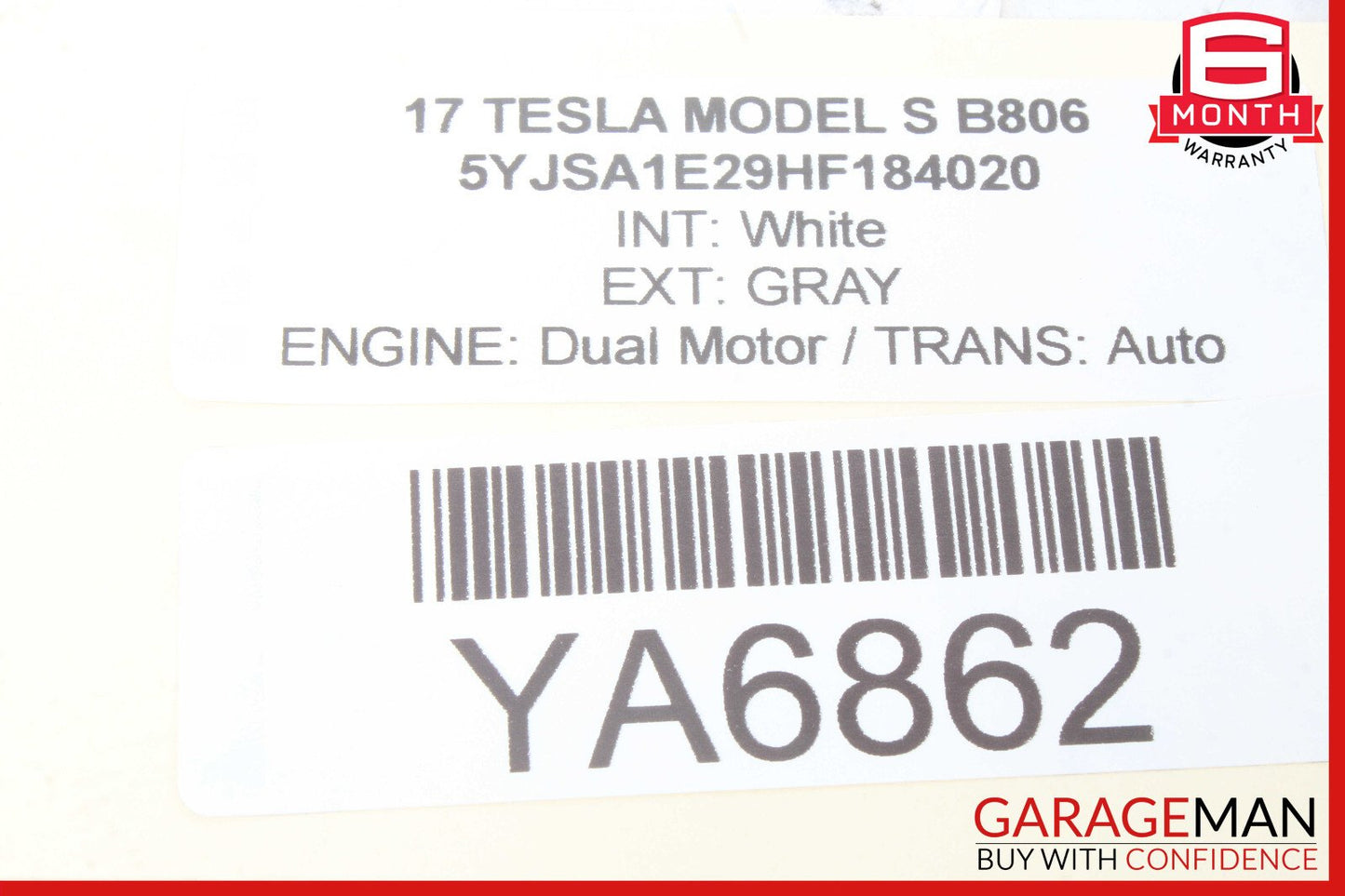 12-20 Tesla Model S Dashboard Instrument Panel Airbag Air Bag OEM