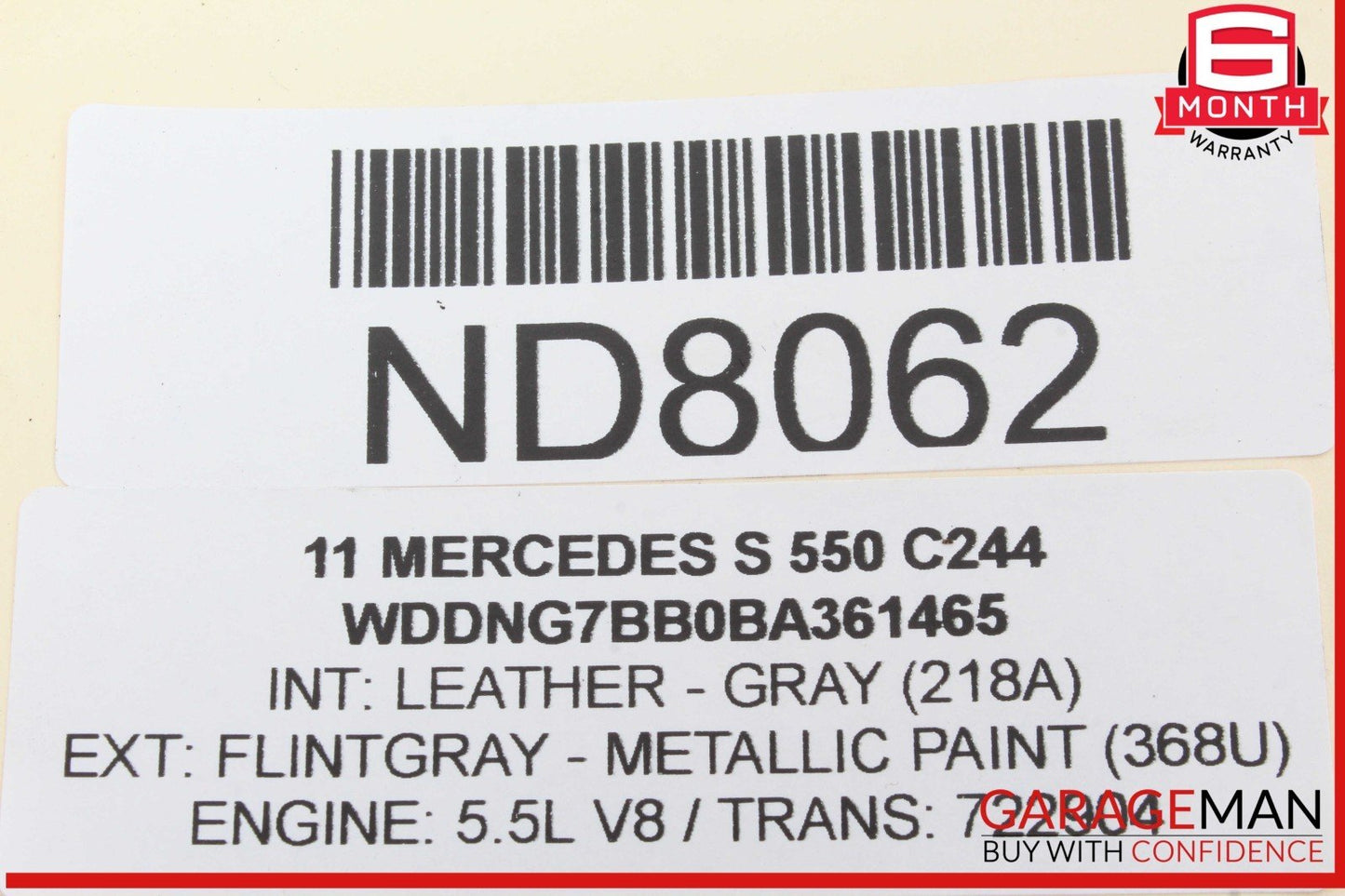 07-13 Mercedes W221 S550 S600 Trunk Lid Locking Hydraulic Pull Down Pump OEM