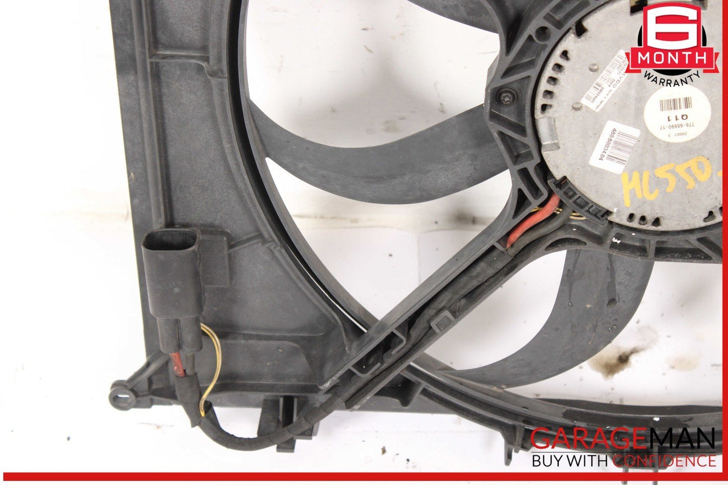 06-11 Mercedes W164 ML550 ML500 Engine Cooling Fan Motor Shroud OEM