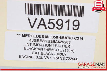 10-11 Mercedes W164 ML350 ML550 Speedometer Instrument Cluster OEM