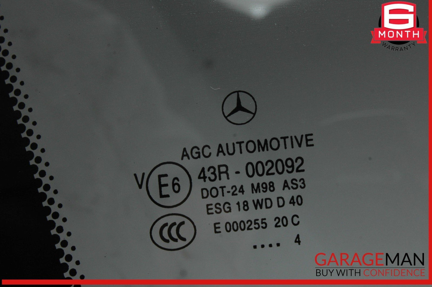 10-15 Mercedes X204 GLK350 4MATIC Rear Left Driver Side Quarter Window Glass OEM