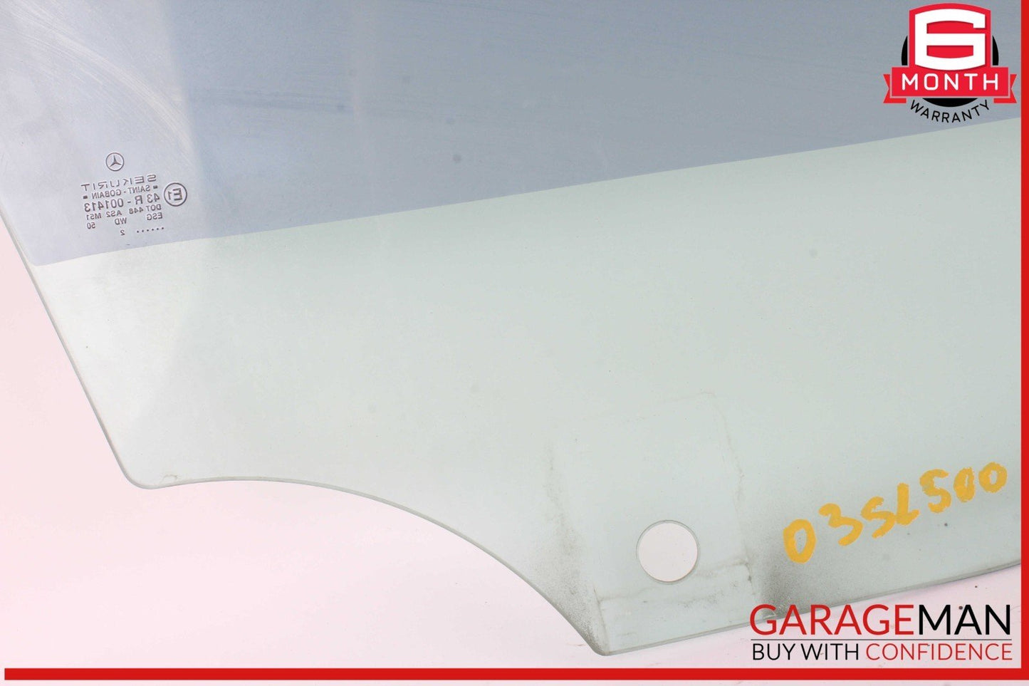 03-12 Mercedes R230 SL500 SL55 AMG Front Left Driver Side Door Window Glass OEM
