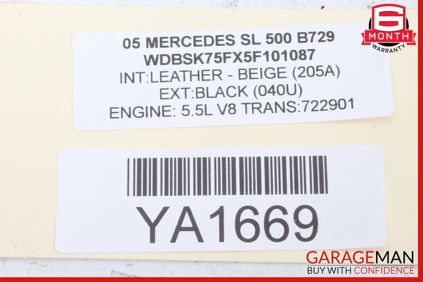 03-12 Mercedes R230 SL550 SL65 AMG Front Left SAM Fuse Box Control Module Assy