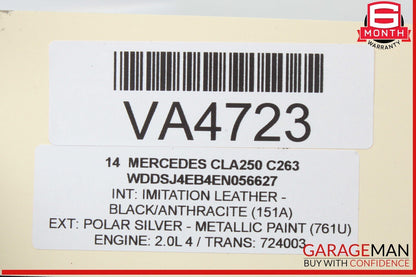 14-19 Mercedes W117 CLA250 Rear Left Side Spindle Knuckle Hub Bearing OEM