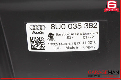 15-18 Audi Q3 Quattro Rear Subwoofer Sub Woofer Speaker Bass Box 8U0035382 OEM
