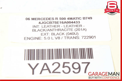 06-11 Mercedes W251 R500 Power Brake Booster Master Cylinder Assembly