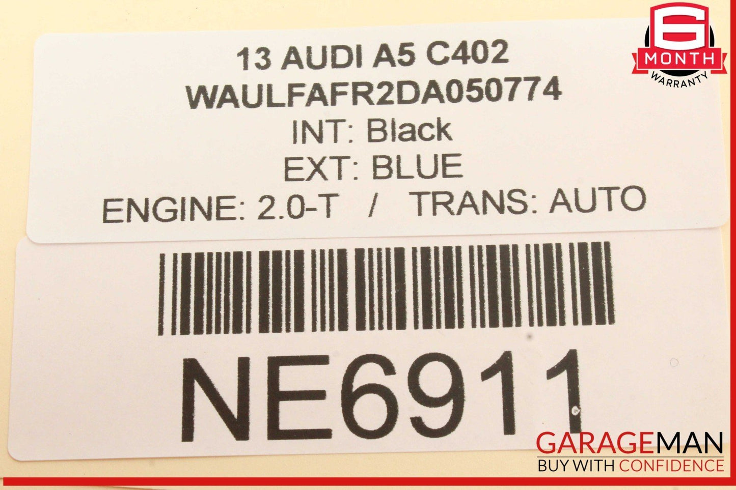 09-16 Audi A5 A6 S4 Rear Right Passenger Side Lower Control Arm 8K0505312J OEM