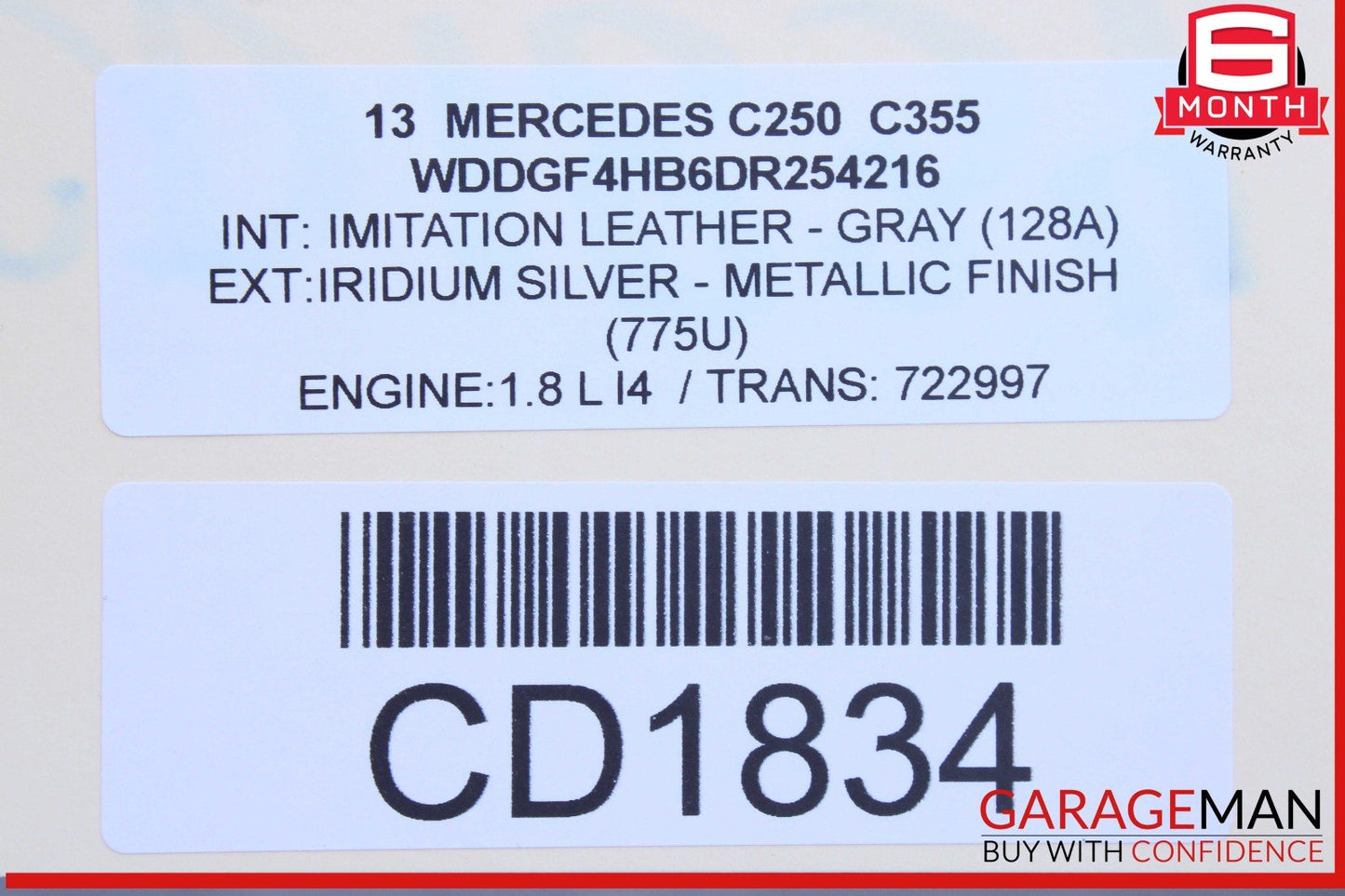 2012-2015 Mercedes-Benz C250 Rear Differential Axle Subframe Bar Assembly