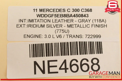 10-11 Mercedes W204 C300 C250 Rear SAM Module Relay Fuse Box 2049060005 OEM