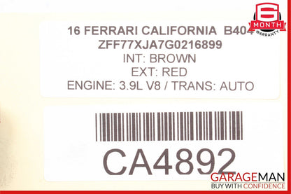 15-18 Ferrari California T Door Weatherstrip Gasket Seal Rubber OEM