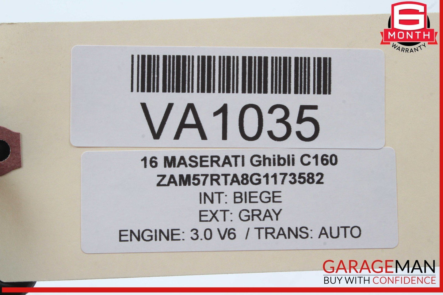 14-22 Maserati Ghibli Rear Right Passenger Side Window Regulator Motor OEM