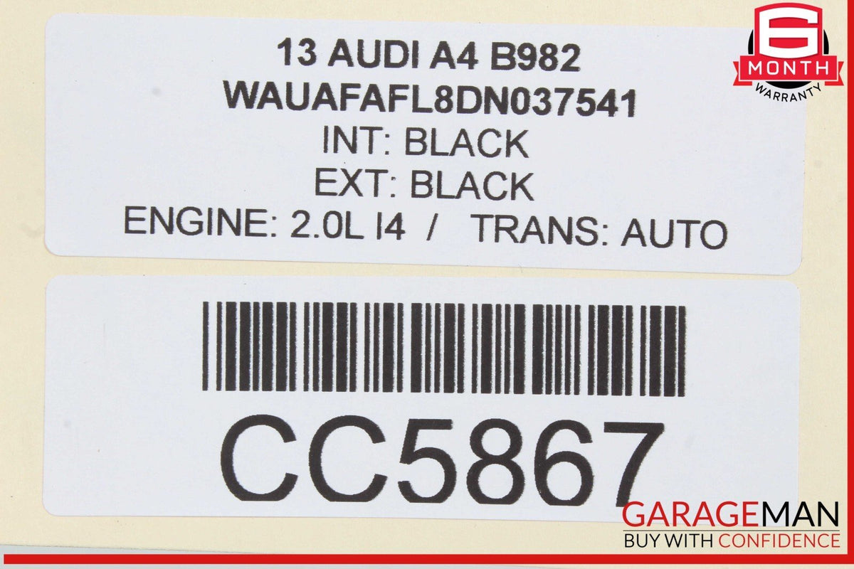 13-16 Audi A4 2.0L Turbo Engine Motor Assembly OEM 93k