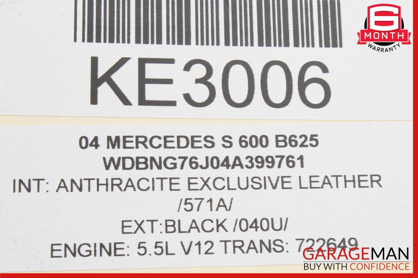 03-06 Mercedes W220 S600 Front Right or Left Side Seat Valve Block Module OEM