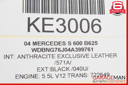 03-06 Mercedes W220 S600 Front Right or Left Side Seat Valve Block Module OEM