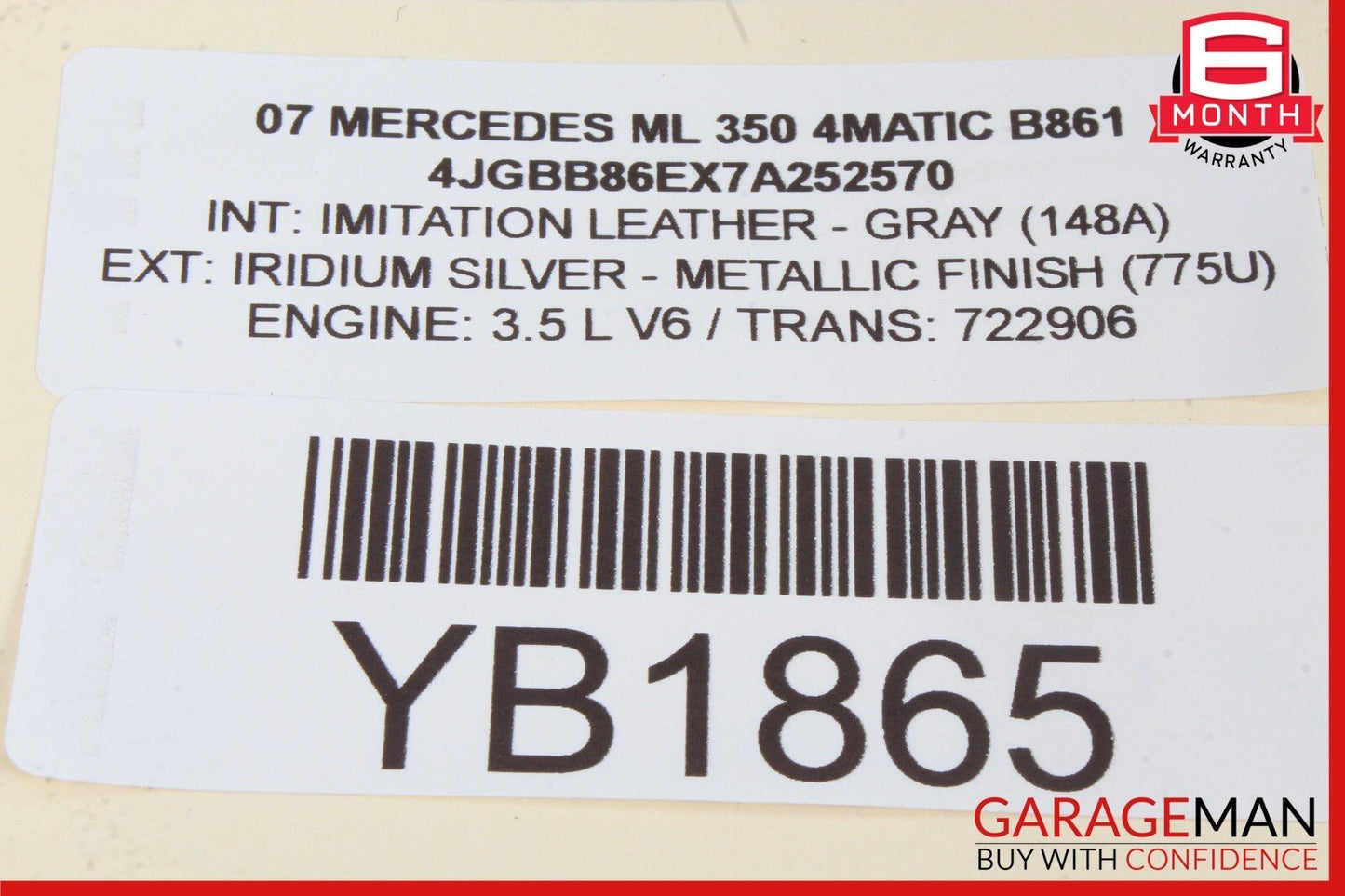 06-08 Mercedes X164 GL450 Instrument Speedometer Cluster 1645408847 OEM