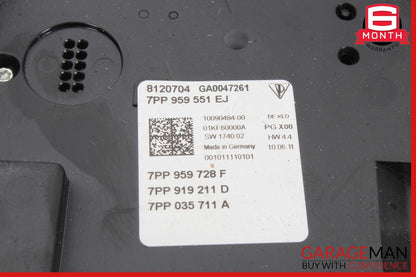 10-18 Porsche Panamera 970 Cayenne 958 Front Overhead Dome Light Lamp Assy Beige