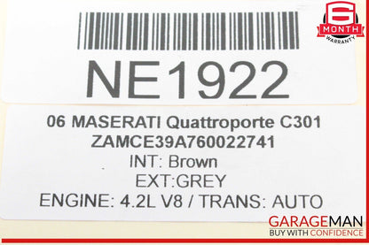 04-08 Maserati Quattroporte M139 AC A/C Air Conditioning Hose Pipe Line OEM