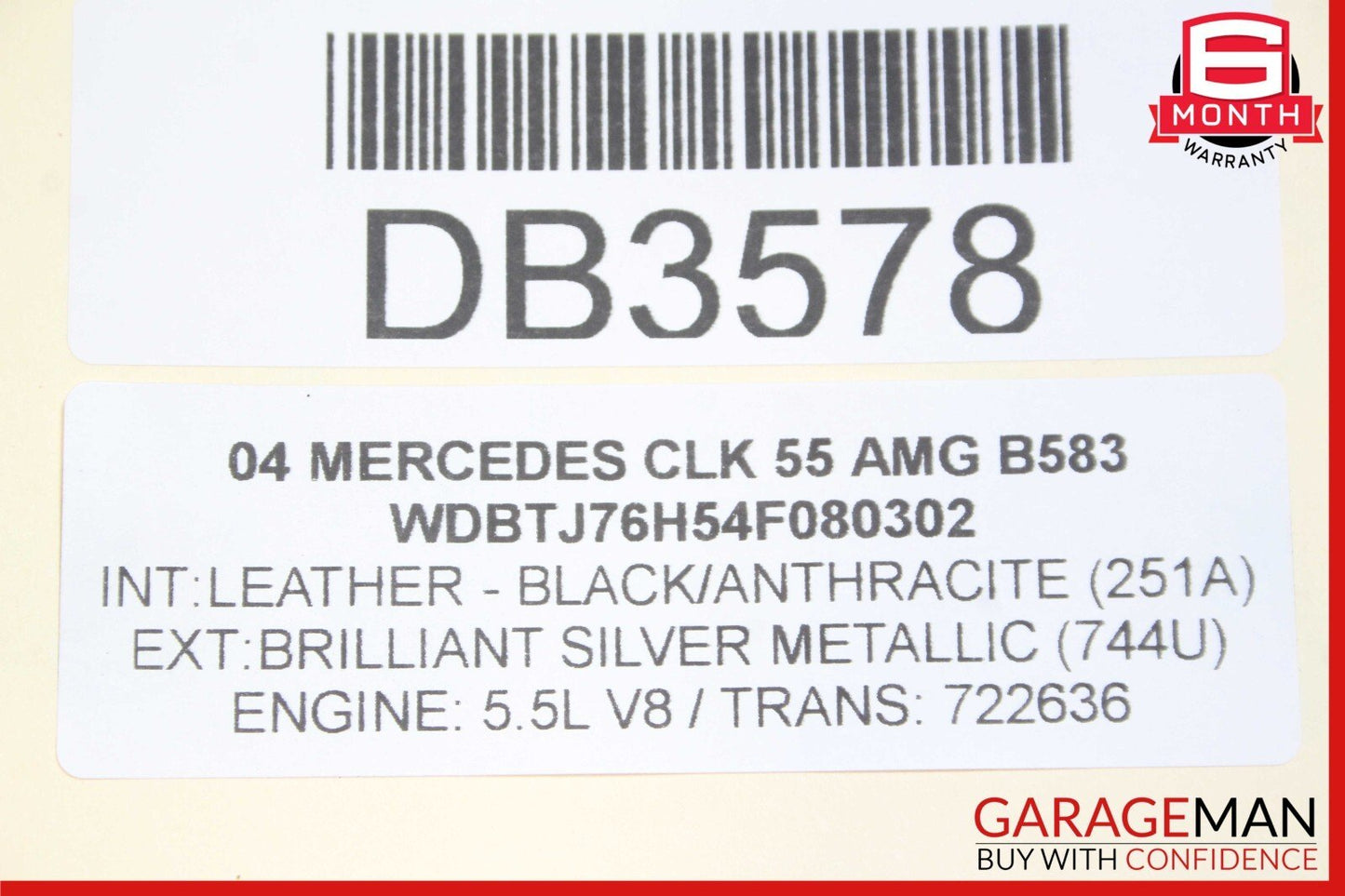 03-06 Mercedes W209 CLK55 AMG Fuel Gas Tank Reservoir Assembly 2094700501 OEM