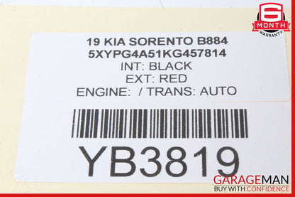 19-20 Kia Sorento Instrument Cluster Speedometer OEM
