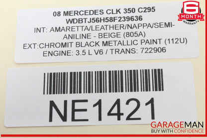 03-09 Mercedes W209 CLK350 CLK550 Front Right Door Control Module Unit OEM