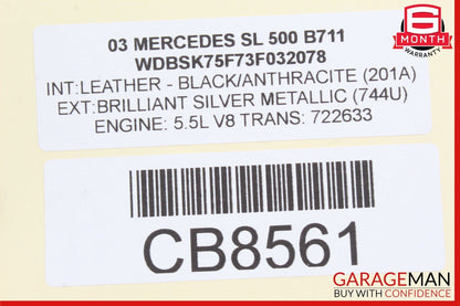 03-12 Mercedes R230 SL500 SL550 Front Right Door Lock Latch Actuator Keyless Go