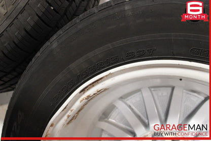 85-93 Mercedes W201 190E 190D Wheel Tire Rim Set of 4 Pc R15 OEM