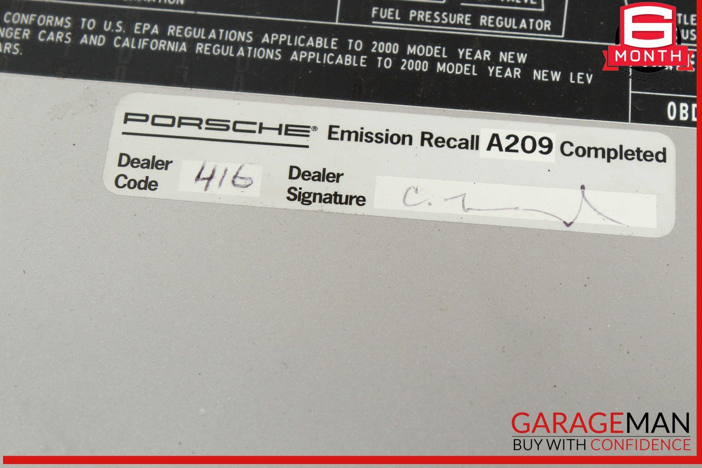 97-04 Porsche Boxster 986 Rear Trunk Lid Cover Panel OEM
