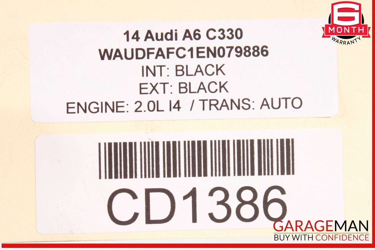 12-18 Audi A6 Front Suspension Support Subframe Crossmember OEM