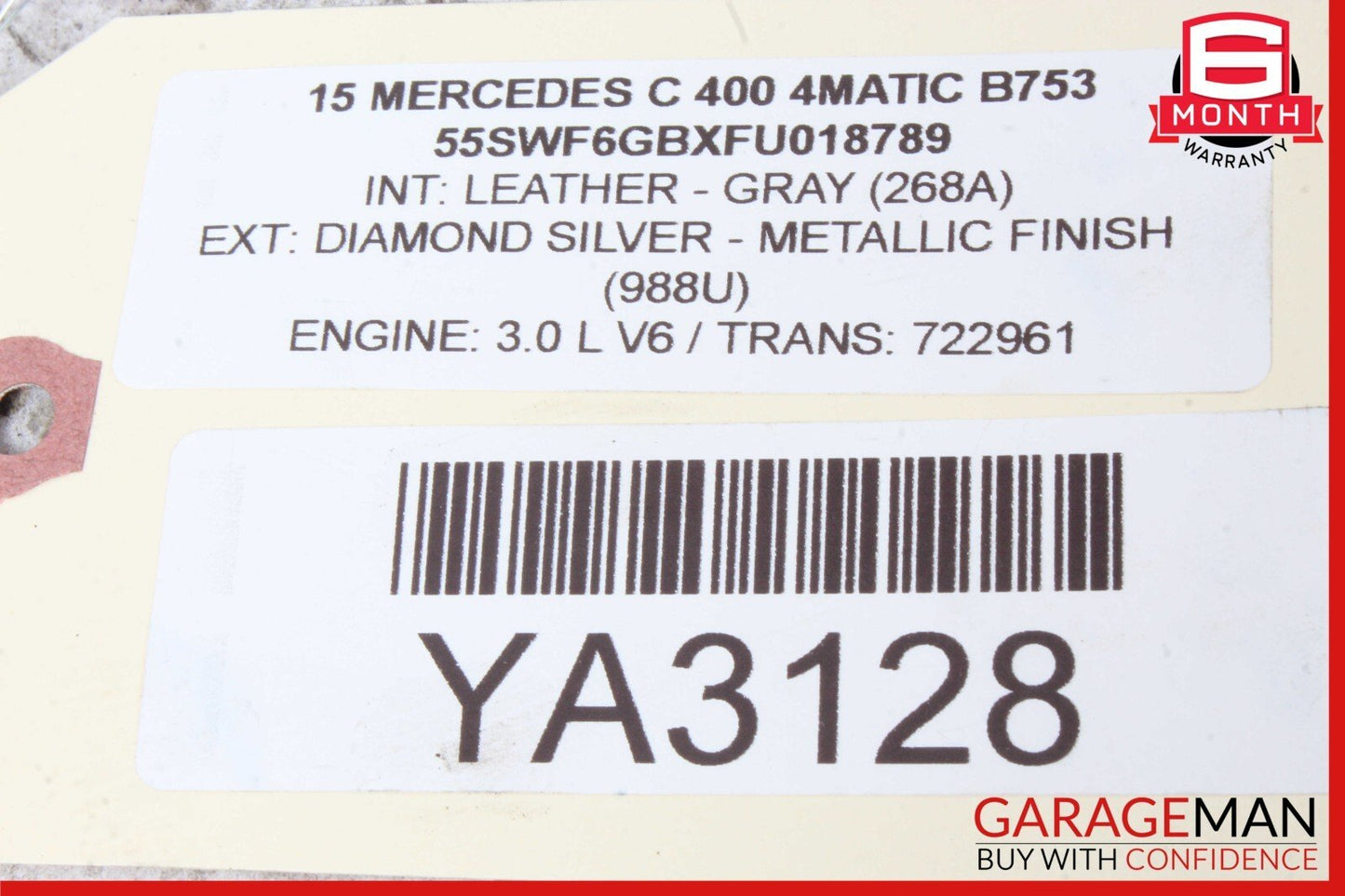 15-20 Mercedes W205 C400 E450 Left Side Turbocharger Turbo Charger Manifold OEM