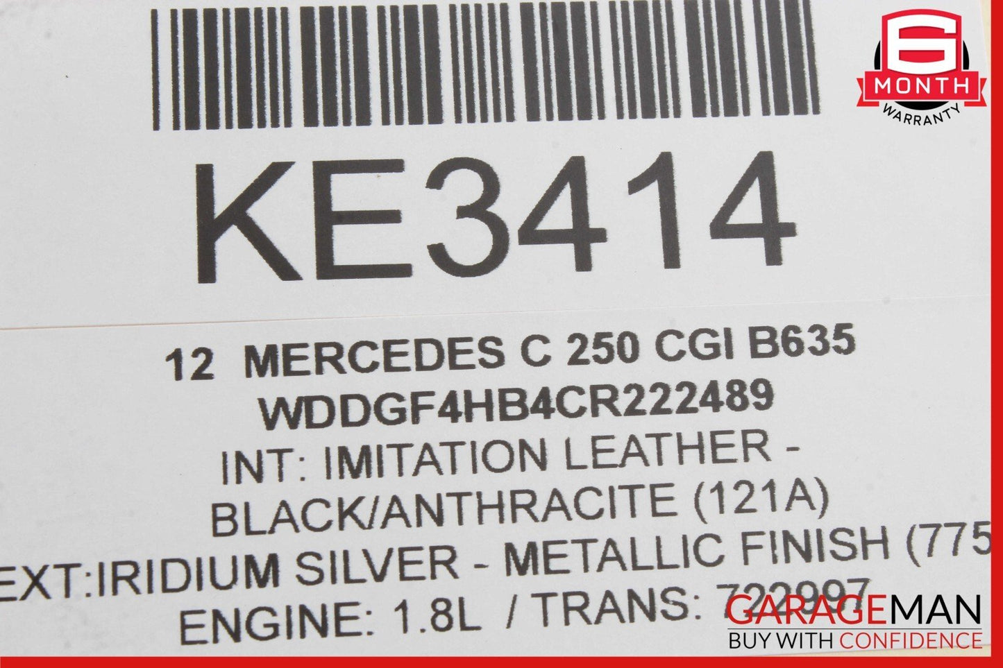 08-20 Mercedes W204 C250 E400 Front Right Side Door Lock Latch Actuator OEM