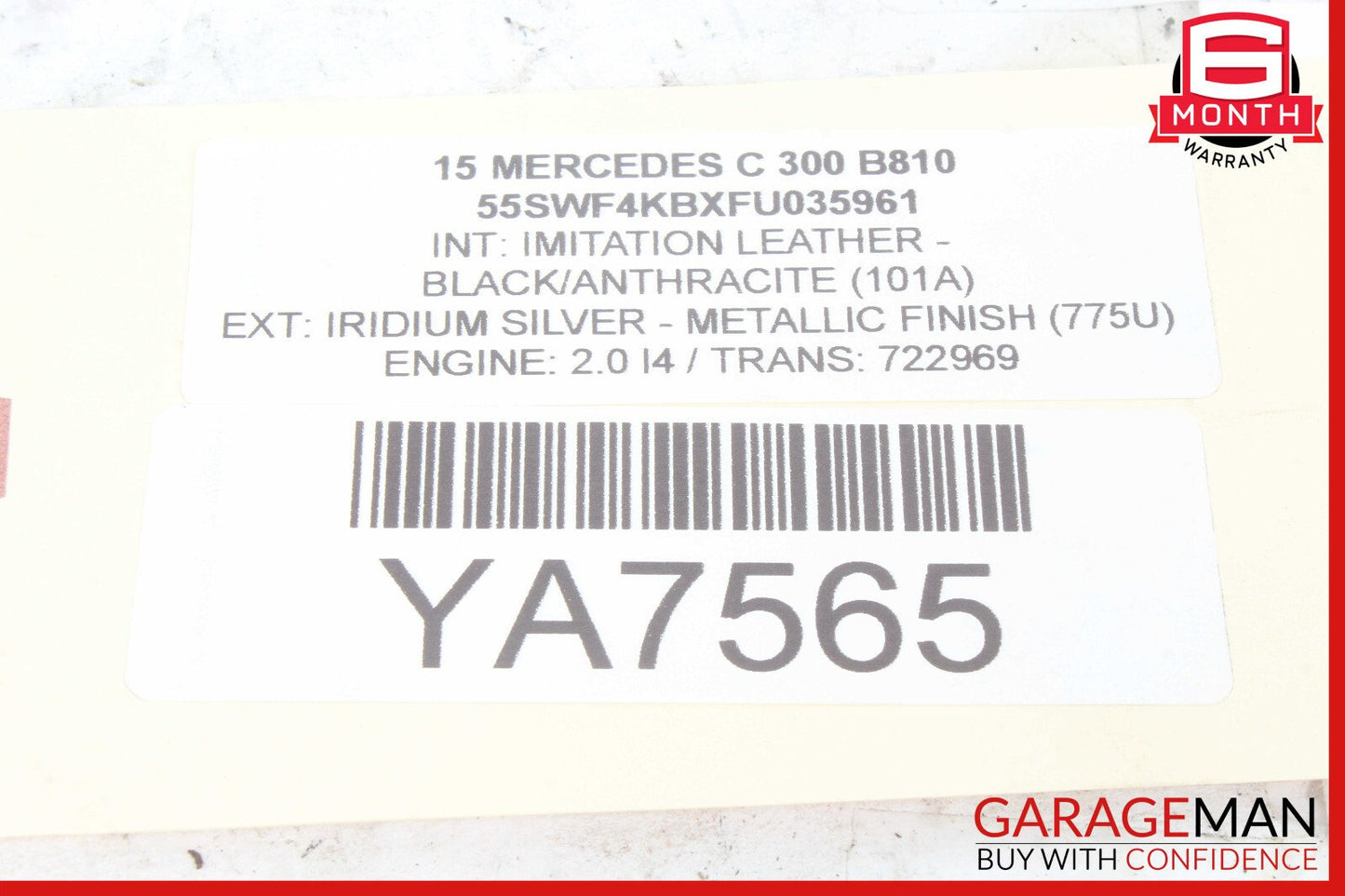 15-20 Mercedes W205 C300 SLC300 Coolant Reservoir Overflow Expansion Tank OEM