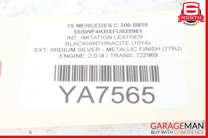 15-20 Mercedes W205 C300 SLC300 Coolant Reservoir Overflow Expansion Tank OEM