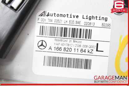 13-16 Mercedes X166 GL450 Rear Left Driver Side Inner Tail Light Lamp OEM