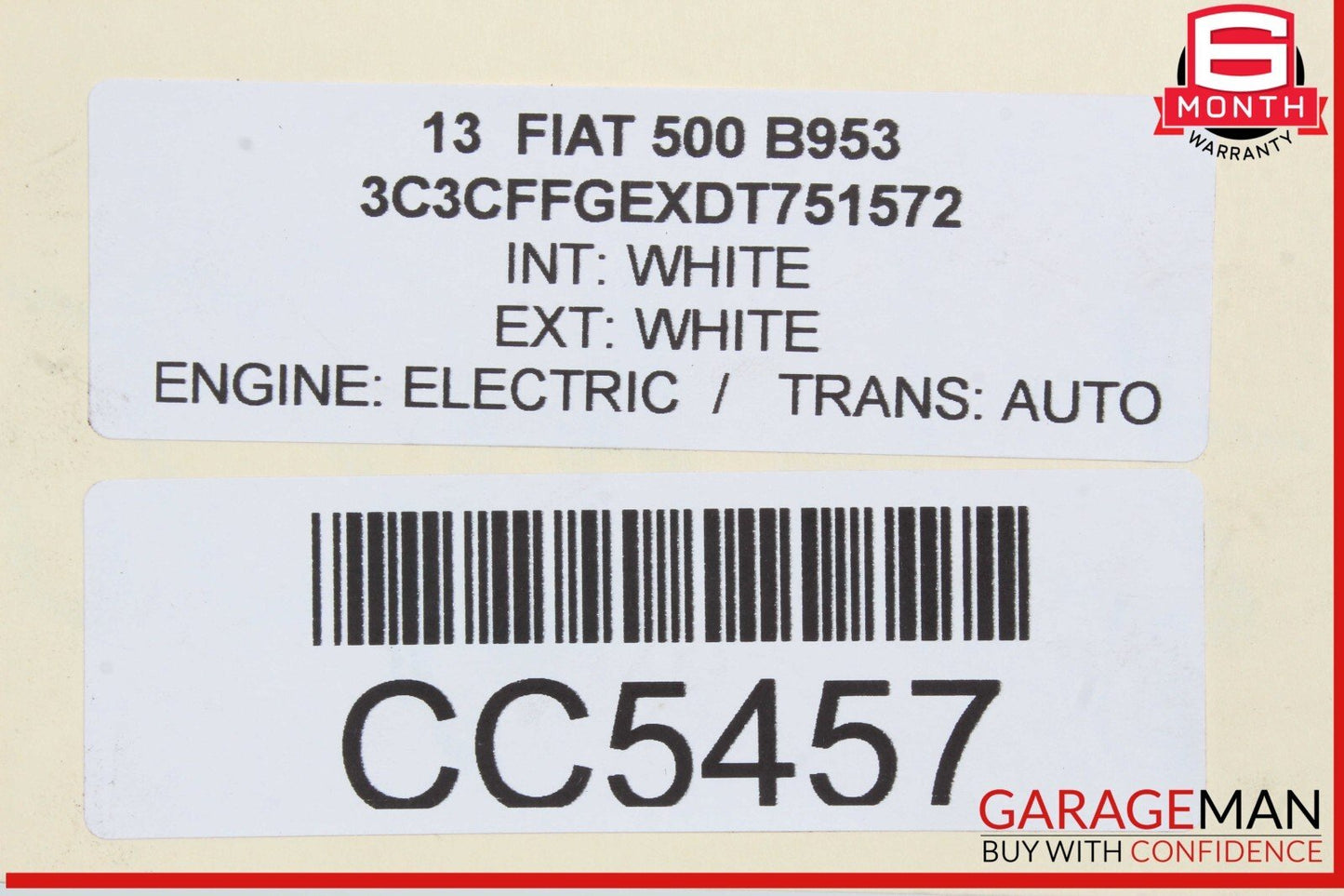 13-19 Fiat 500 Electric Engine Motor Assembly OEM