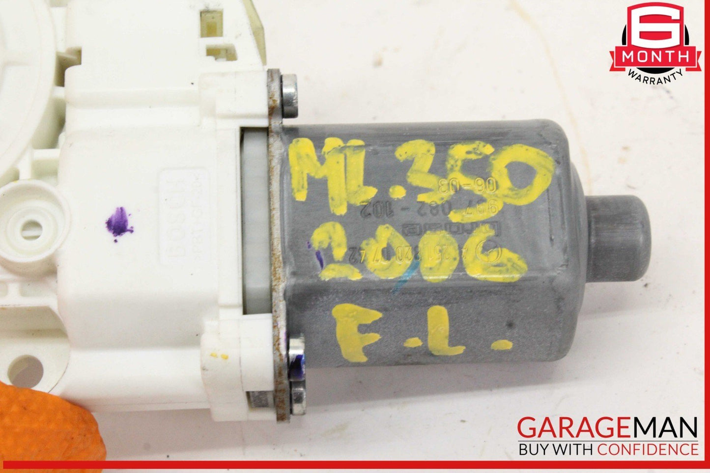 06-13 Mercedes W164 ML350 Front Left Driver Side Window Regulator Motor OEM