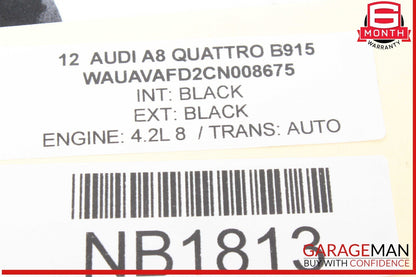 11-15 Audi A8 Quattro Glove Box Compartment Assembly 4H1880302 OEM