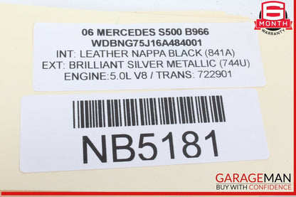 00-06 Mercedes W220 S500 Rear Right Side Keyless Go Entry Antenna OEM
