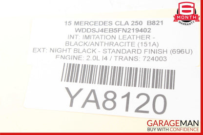 14-20 Mercedes W117 CLA250 Front Center Pocket Ashtray Ash Tray Assembly OEM