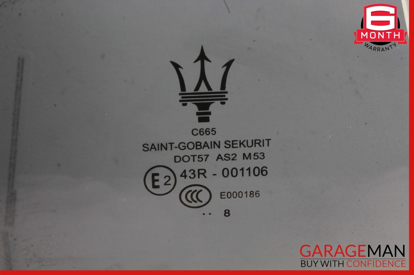 14-24 Maserati Ghibli Rear Right Passenger Side Door Glass Window OEM