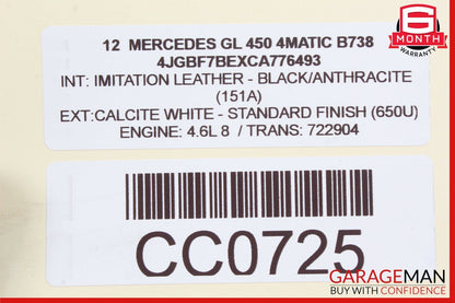 09-13 Mercedes X164 GL450 Driver Steering Wheel Black w/ Paddle Shifters OEM