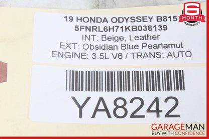 18-20 Honda Odyssey Front Right Passenger Side Headlight Halogen w/ LED DRL OEM