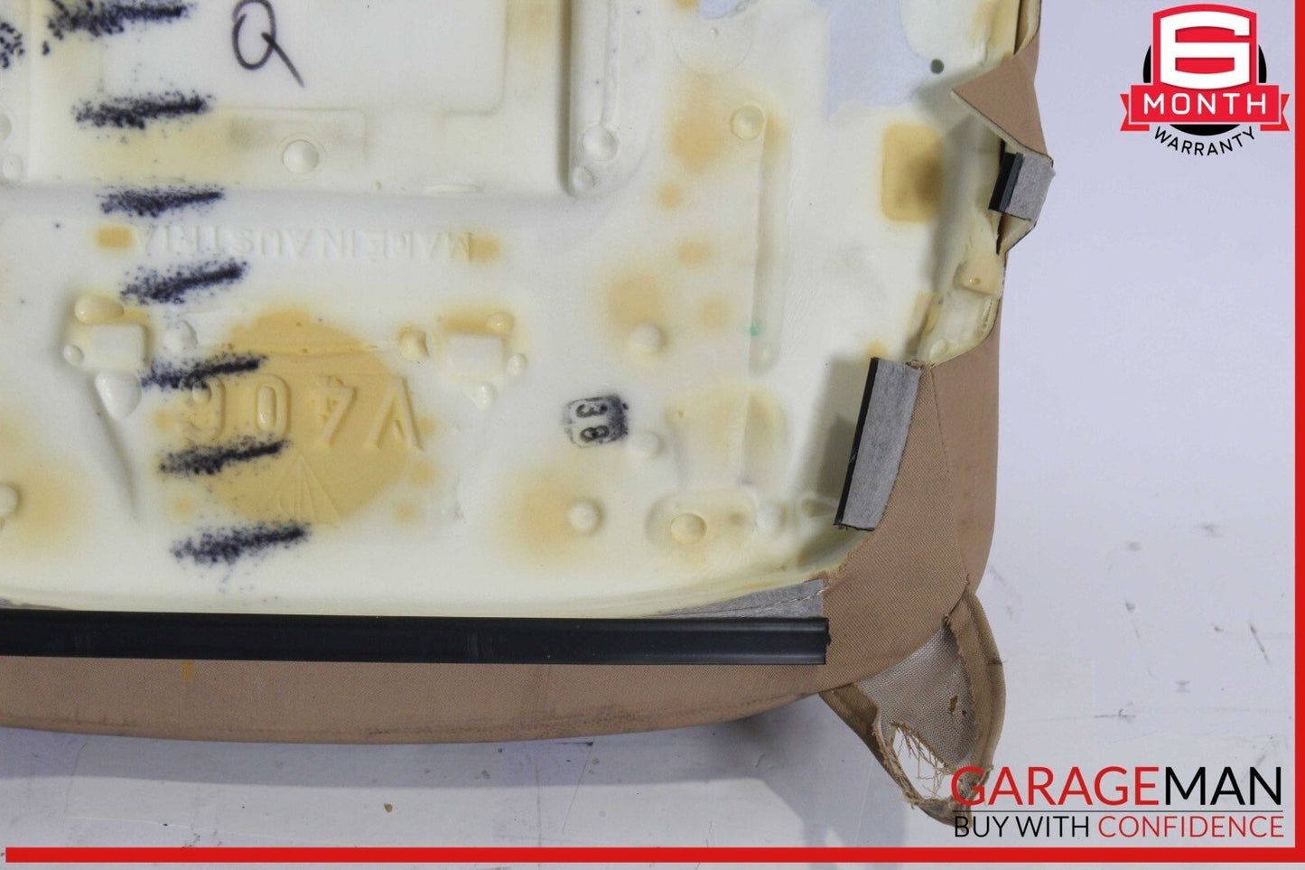 11-18 Porsche Cayenne 958 Front Right Lower Bottom Seat Cushion OEM