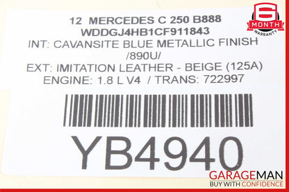 12-14 Mercedes W204 C250 C350 Speedometer Odometer Instrument Cluster Gauge OEM