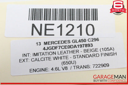 13-16 Mercedes X166 GL450 Front Right Side Door Rear View Mirror w/ Camera OEM