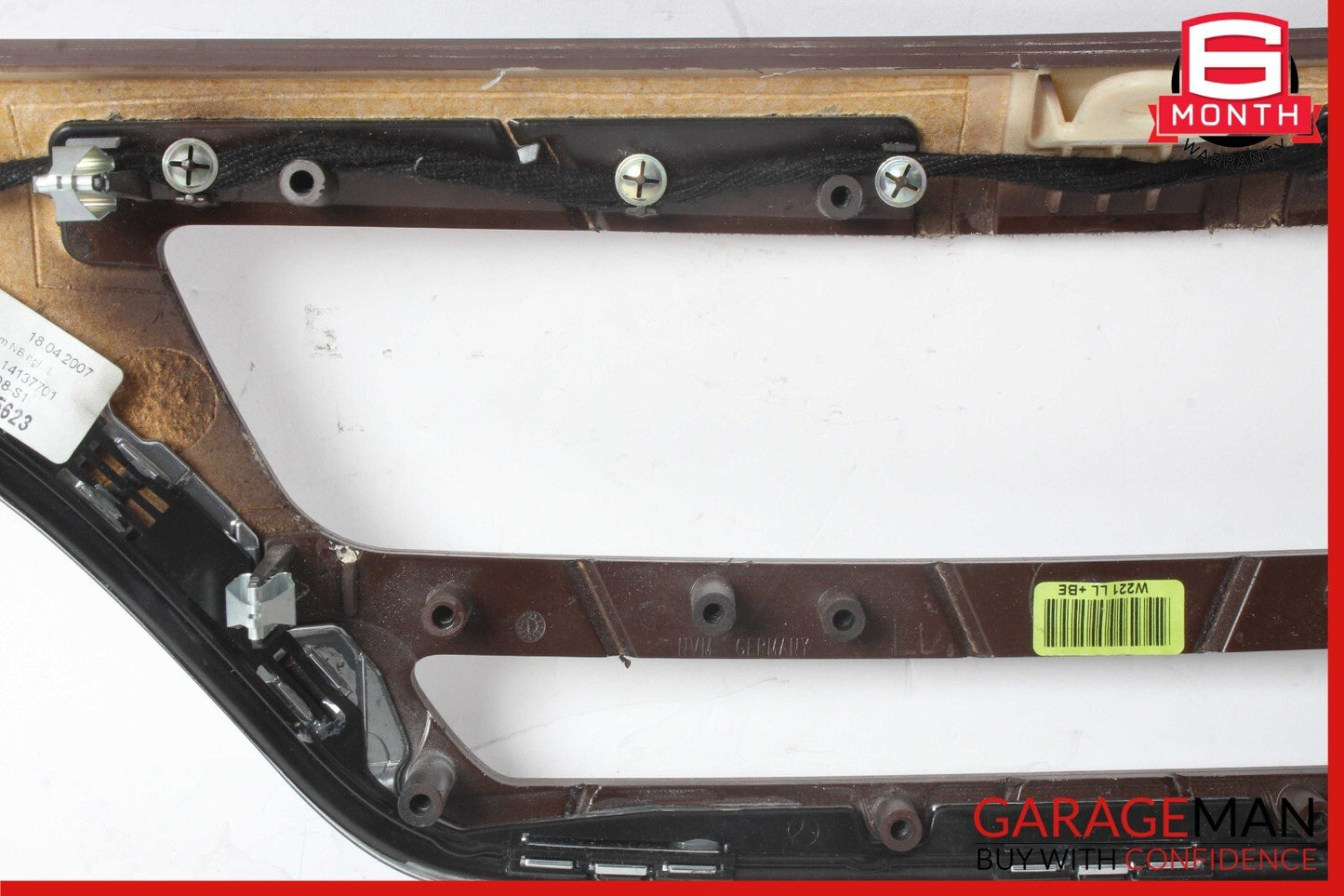 07-09 Mercedes W221 S550 Upper Center Dash Board Dashboard Trim Cover Bezel Wood