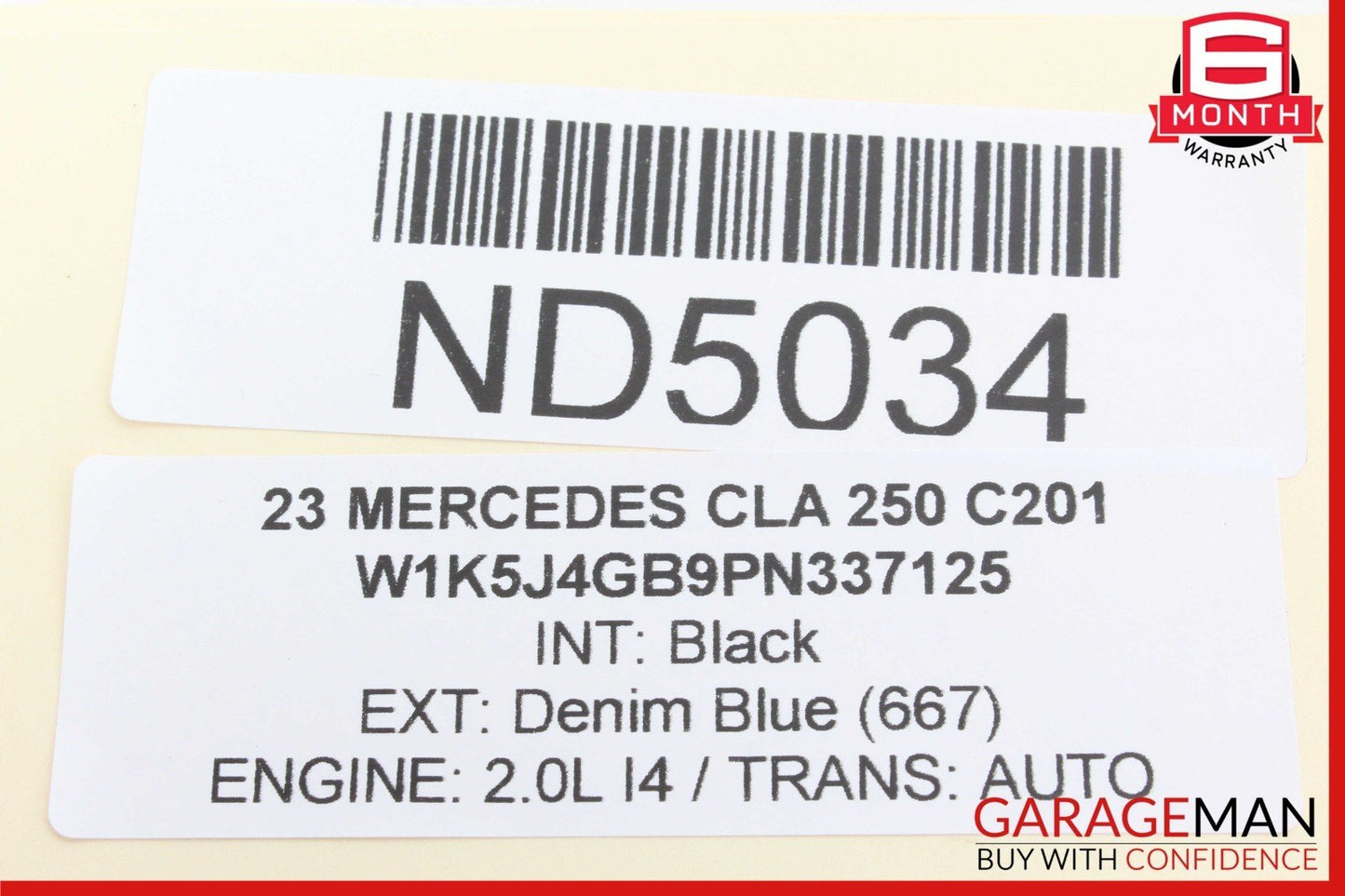 20-23 Mercedes W118 CLA250 Gas Throttle Accelerator Brake Pedal Assembly OEM